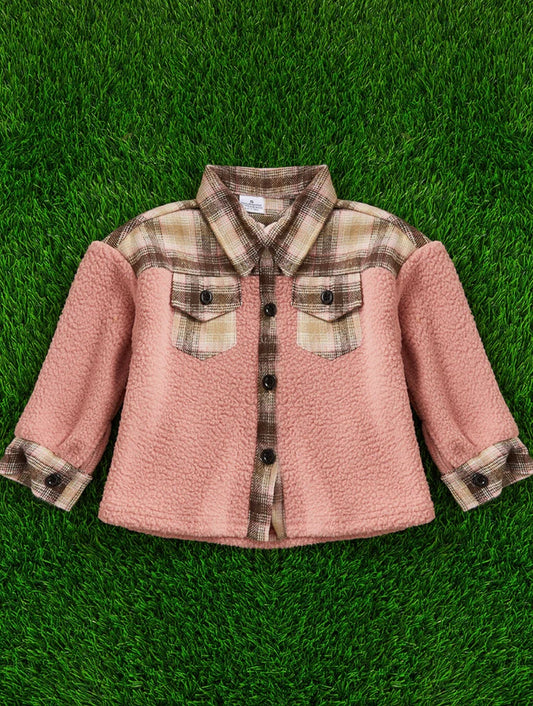 Pink Plaid Shacket