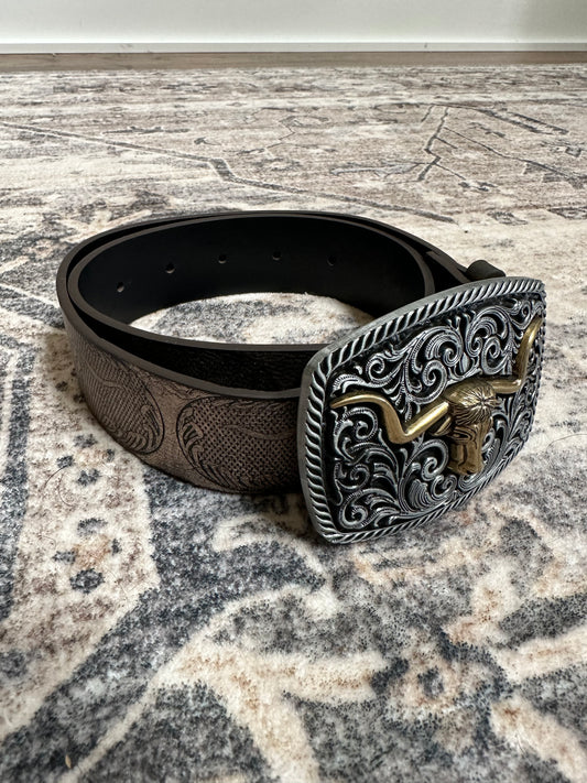 Longhorn Belt & Buckle