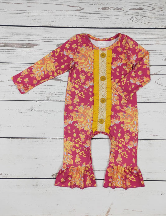 Yellow Flower Romper