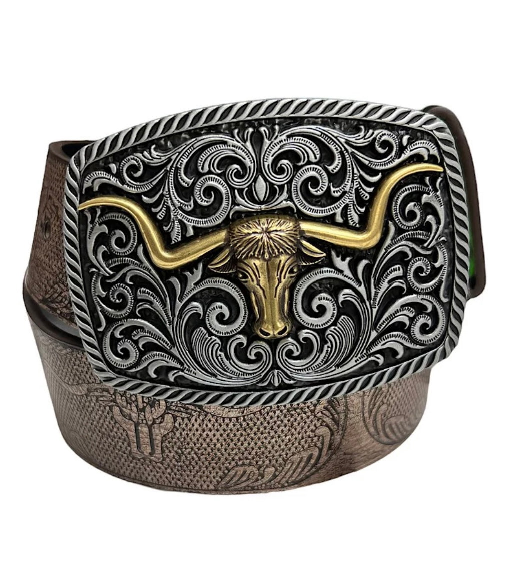 Longhorn Belt & Buckle