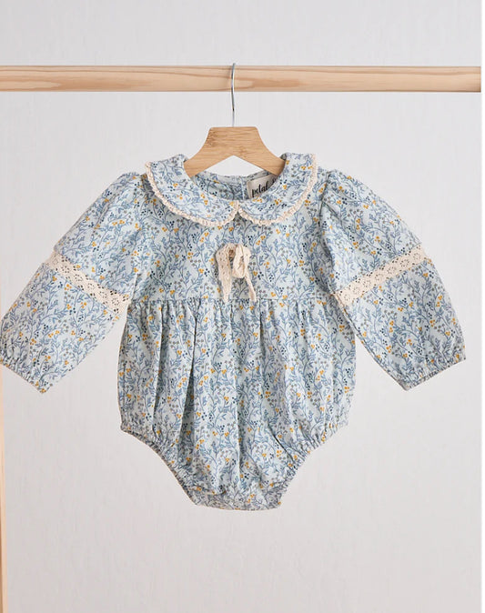 Girls Floral Corduroy Bubble